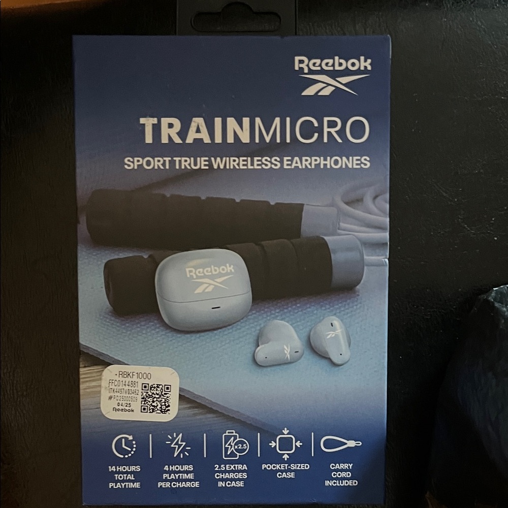 Reebok Train Micro Wireless Earphones - Soft Blue